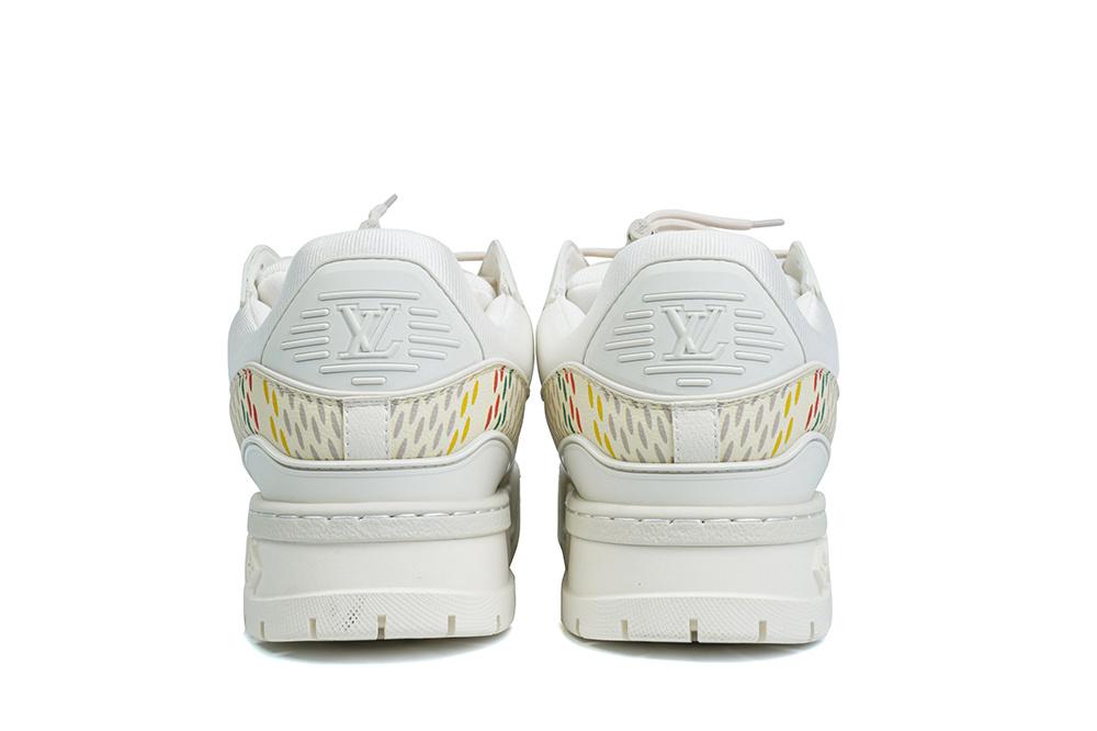 PK God Louis Vuitton Trainer Maxi White Multi RETAIL MATERIALS READY TO SHIP